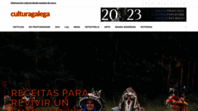 What Culturagalega.gal website looked like in 2023 (1 year ago)