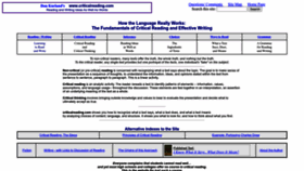 What Criticalreading.com website looked like in 2023 (1 year ago)