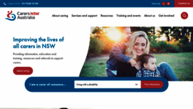 What Carersnsw.org.au website looked like in 2023 (1 year ago)
