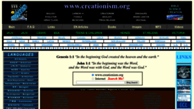What Creationism.org website looked like in 2023 (2 years ago)