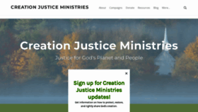 What Creationjustice.org website looked like in 2023 (3 years ago)