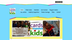 What Cardsforhospitalizedkids.com website looked like in 2023 (1 year ago)