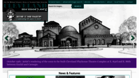 What Clevelandmemory.org website looked like in 2023 (1 year ago)