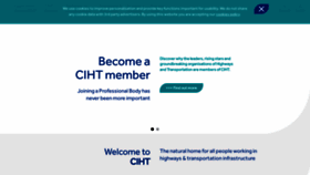 What Ciht.org.uk website looked like in 2023 (1 year ago)