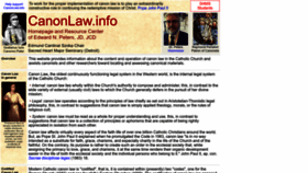 What Canonlaw.info website looked like in 2023 (1 year ago)