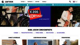 What Cortinafietsen.nl website looked like in 2023 (1 year ago)