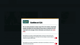 What Cla.org.uk website looked like in 2023 (1 year ago)