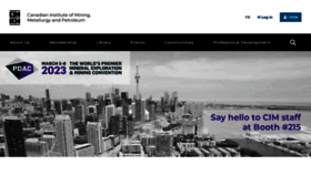 What Cim.org website looked like in 2023 (1 year ago)