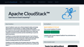 What Cloudstack.org website looked like in 2023 (1 year ago)
