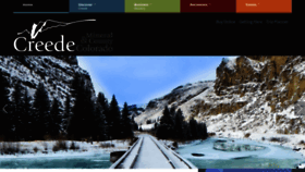 What Creede.com website looked like in 2023 (1 year ago)