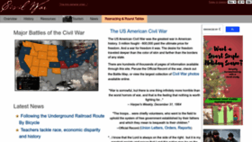 What Civilwar.com website looked like in 2023 (1 year ago)