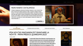 What Cantalamessa.org website looked like in 2023 (1 year ago)