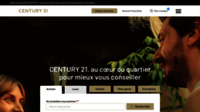 What Century21.fr website looked like in 2023 (1 year ago)