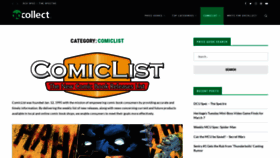 What Comiclist.com website looked like in 2023 (1 year ago)