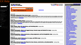 What Csharphelp.com website looked like in 2023 (1 year ago)