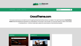 What Crocotheme.com website looked like in 2023 (1 year ago)