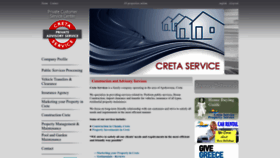 What Creteservices.com website looked like in 2023 (1 year ago)