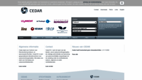 What Cedar.nl website looked like in 2023 (1 year ago)