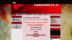 What Cardiorete.it website looked like in 2023 (1 year ago)
