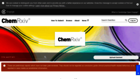 What Chemrxiv.org website looked like in 2023 (1 year ago)