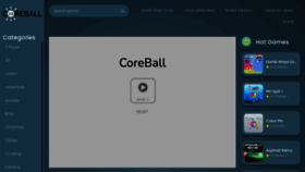 What Coreball.co website looked like in 2023 (1 year ago)