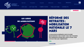 What Cfecgc.org website looked like in 2023 (2 years ago)