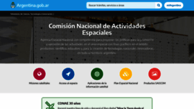What Conae.gov.ar website looked like in 2023 (1 year ago)