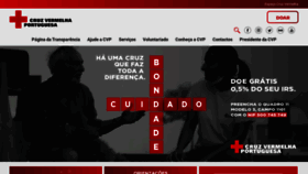 What Cruzvermelha.pt website looked like in 2023 (1 year ago)