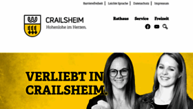 What Crailsheim.de website looked like in 2023 (1 year ago)