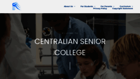 What Centralianseniorcollege.com.au website looked like in 2023 (1 year ago)