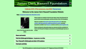 What Clerkmaxwellfoundation.org website looked like in 2023 (1 year ago)