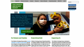 What Childrensoncologygroup.org website looked like in 2023 (1 year ago)