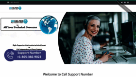 What Call-support-number.com website looked like in 2023 (1 year ago)