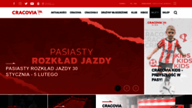 What Cracovia.pl website looked like in 2023 (2 years ago)