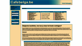 What Cafebelga.be website looked like in 2023 (1 year ago)