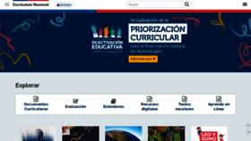 What Curriculumnacional.cl website looked like in 2023 (1 year ago)
