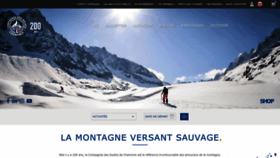 What Chamonix-guides.com website looked like in 2023 (2 years ago)