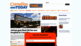 What Corneliustoday.com website looked like in 2023 (1 year ago)