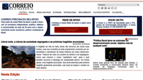 What Correiocidadania.com.br website looked like in 2023 (1 year ago)