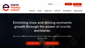 What Conventionindustry.org website looked like in 2023 (2 years ago)