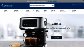 What Capresso.com website looked like in 2023 (2 years ago)
