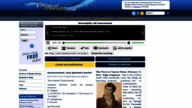 What Classicalconnect.com website looked like in 2023 (1 year ago)