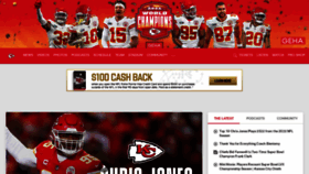 What Chiefs.com website looked like in 2023 (1 year ago)