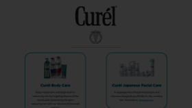 What Curel.com website looked like in 2023 (1 year ago)