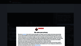 What Canadiansoccerdaily.com website looked like in 2023 (2 years ago)