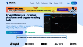 What Cryptorobotics.co website looked like in 2023 (1 year ago)