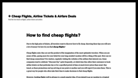 What Checkcheapflights.com website looked like in 2023 (1 year ago)