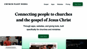 What Churchplantmedia.com website looked like in 2023 (1 year ago)