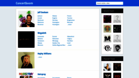 What Concertboom.com website looked like in 2023 (1 year ago)