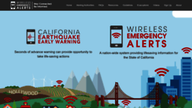 What Calalerts.org website looked like in 2023 (1 year ago)